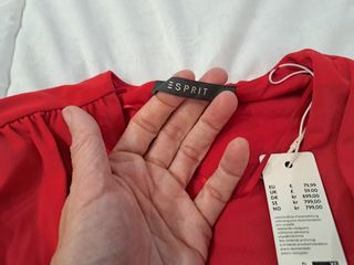 Vestido XS Esprit, regalo sortija plata
