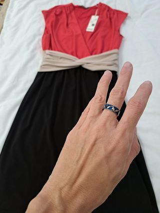 Vestido XS Esprit, regalo sortija plata