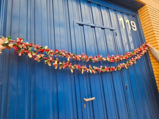 Colgantes de lazos Manualidades Navidad