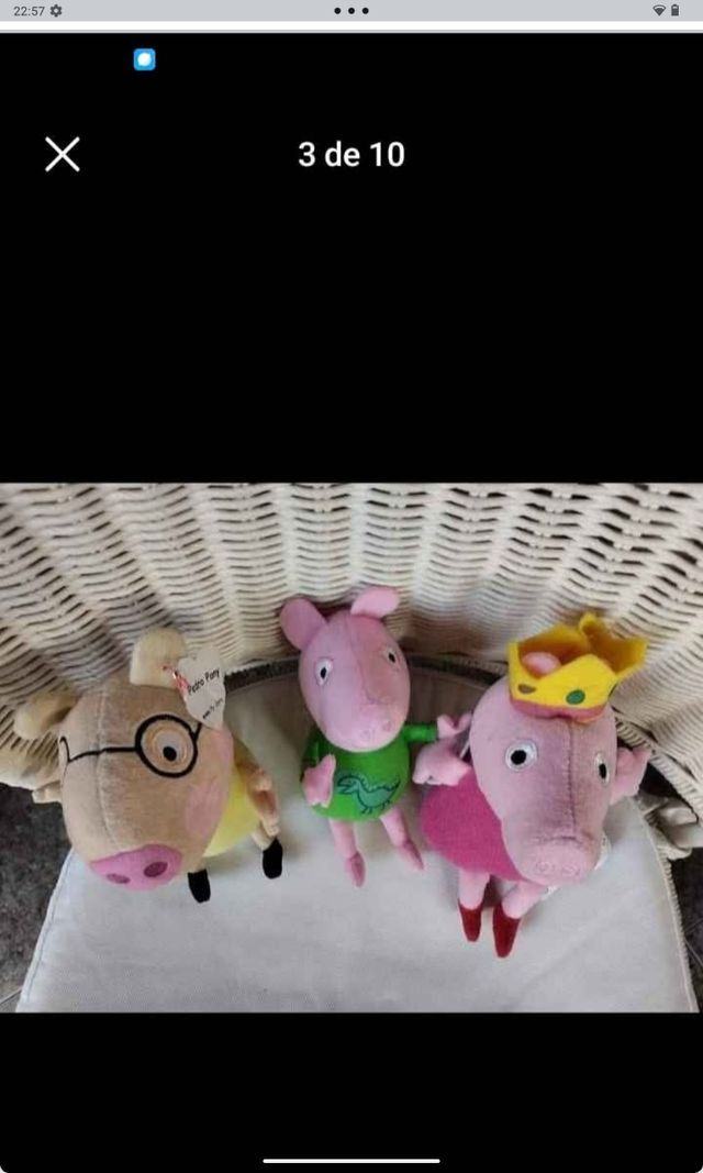 Lote peluches pequeños PEPPA PIG