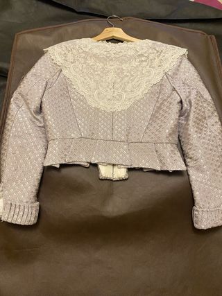 Corpiño  fallera mujer gris