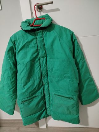 Chaquetón reversible verde y negro