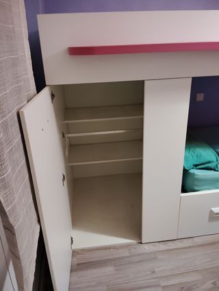 Cama tren con armario