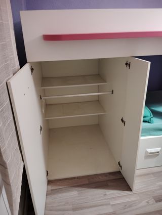 Cama tren con armario