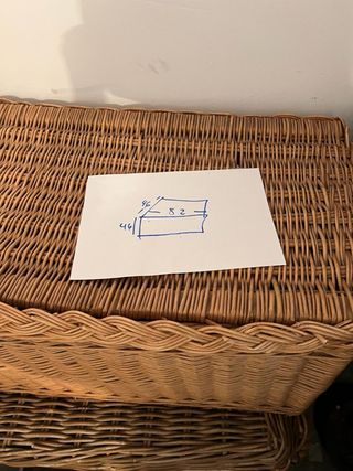 Baul de mimbre grande