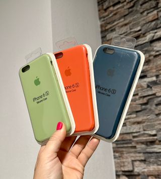 3 Fundas iPhone 6/6s Apple Colores Silicona