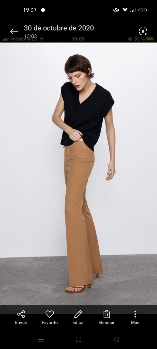 Pantalón flare Zara