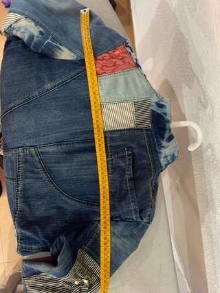 Chaqueta vaquera Patchwork desigual