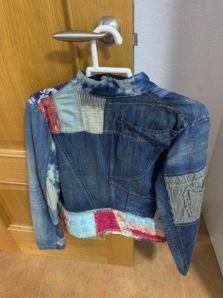 Chaqueta vaquera Patchwork desigual