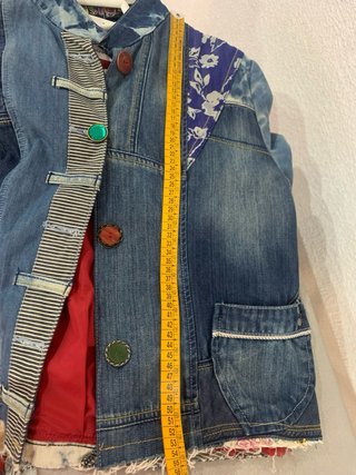 Chaqueta vaquera Patchwork desigual