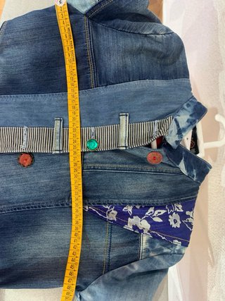 Chaqueta vaquera Patchwork desigual