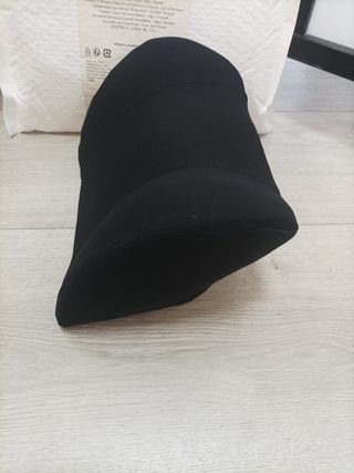 Almohada viscoelástica para cuello, negra Coche