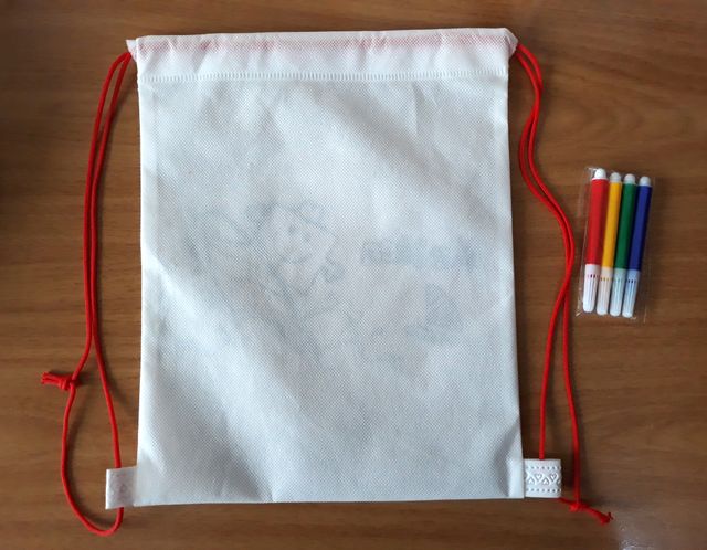 Mochila infantil para pintar