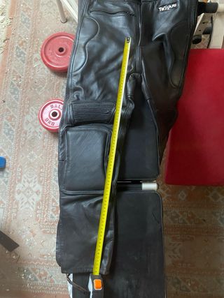 Pantalon cuero moto