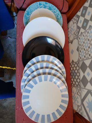 Platos porcelana cocina.