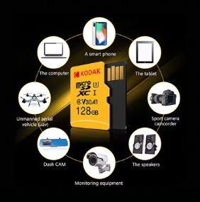 KODAK Tarjeta de memoria microSD 128 GB Ultra ...