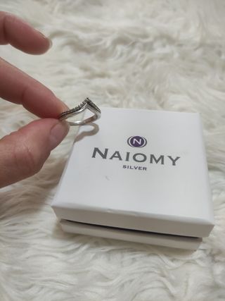Anillo naiomy sulver talla 13 17mm