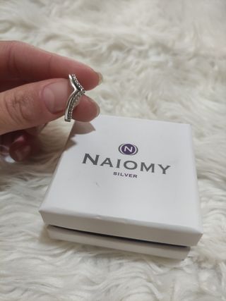 Anillo naiomy sulver talla 13 17mm