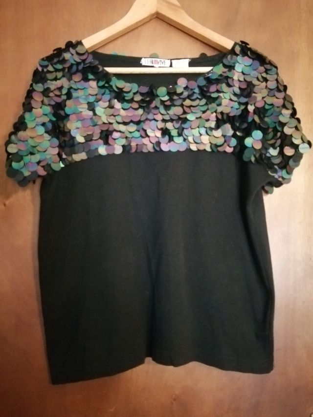 Oferta jersey de fiesta de lentejuelas