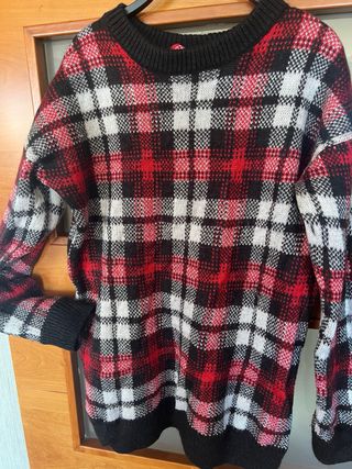 Jersey de lana cuadros