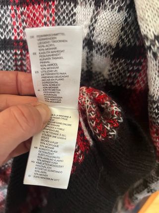 Jersey de lana cuadros