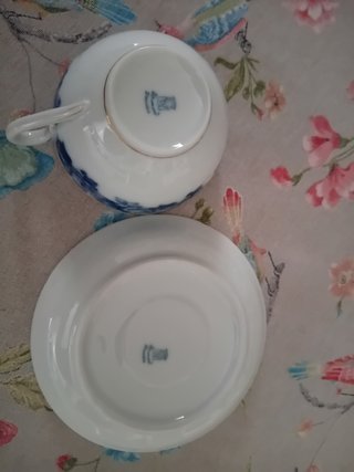 Taza y plato Dresdren