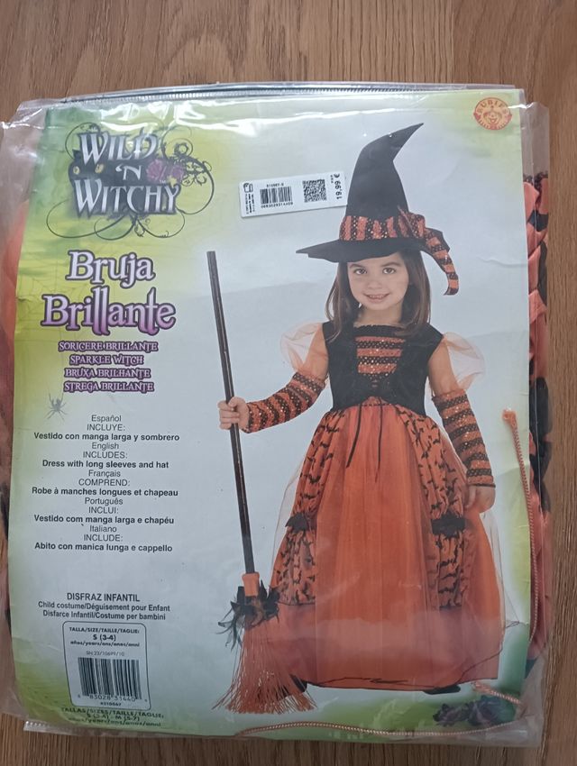 Disfraz Bruja 3-4 años