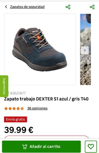 Botas Zapatos de seguridad Dexter talla 41 +Perfil