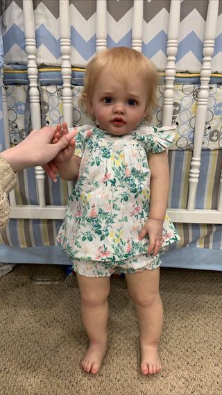 muñeca renacida de silicona suave para niña