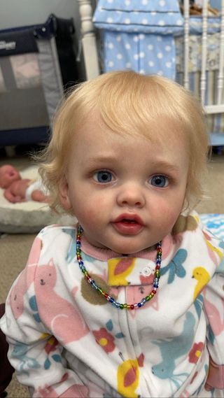 muñeca renacida de silicona suave para niña