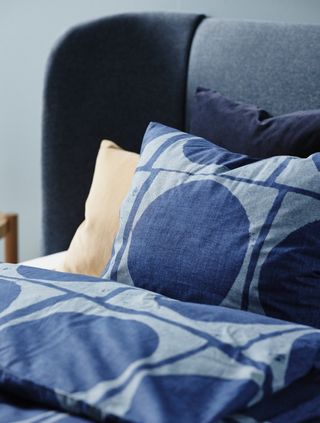 Copripiumino singolo Ikea blu nuovo