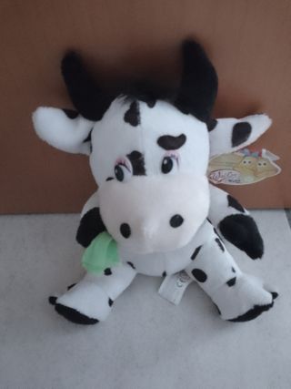 Peluche Mucca bianca enera