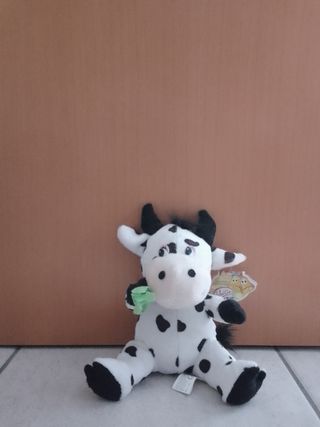Peluche Mucca bianca enera