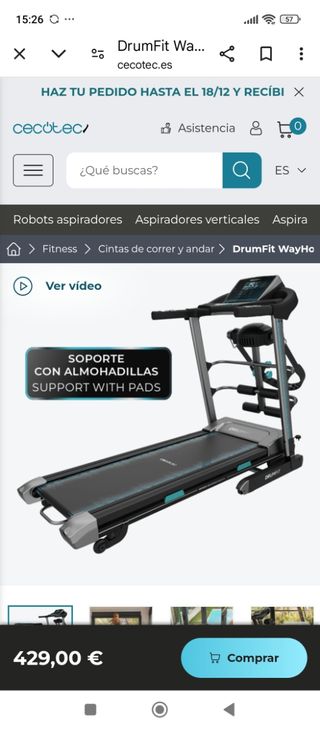 Cinta de andar cecotec