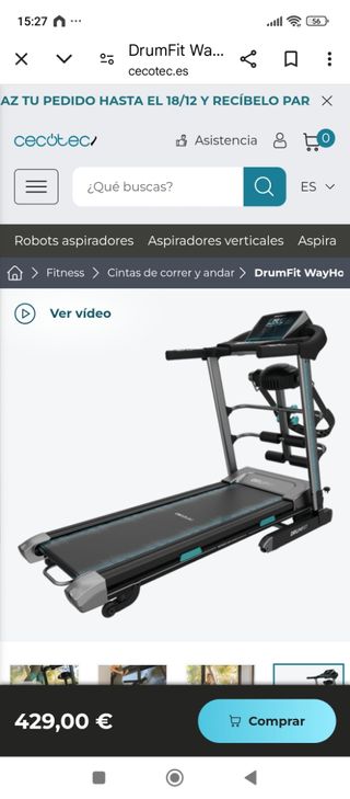 Cinta de andar cecotec