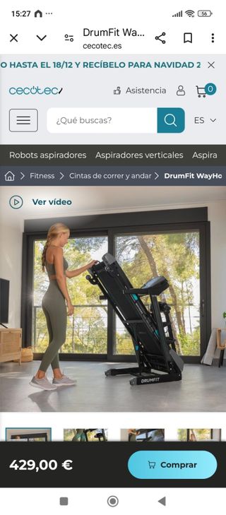 Cinta de andar cecotec