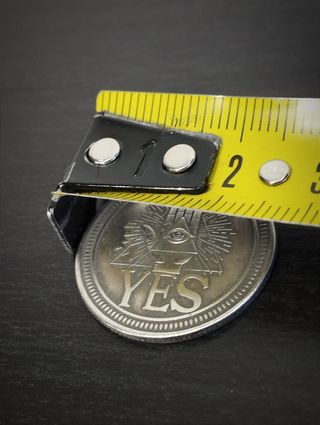 Particolare Moneta Skull Vintage Yes No