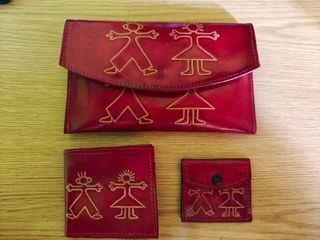 Set carteras cuero artesanal 
