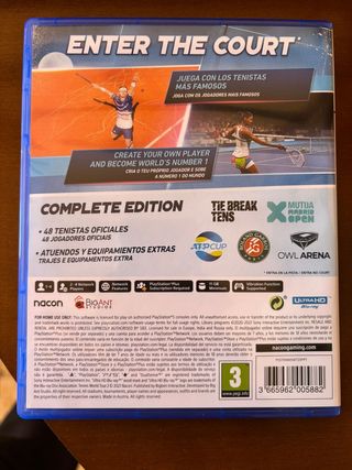 Tennis World tour 2 ps5