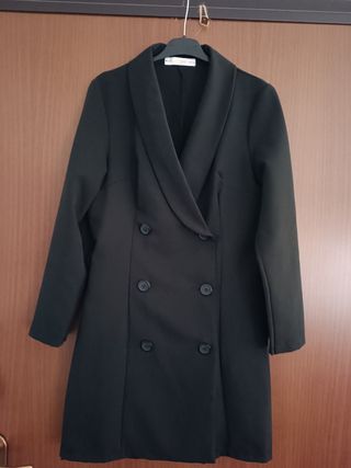 Blazer lungo o mini abito nero Koá tg S