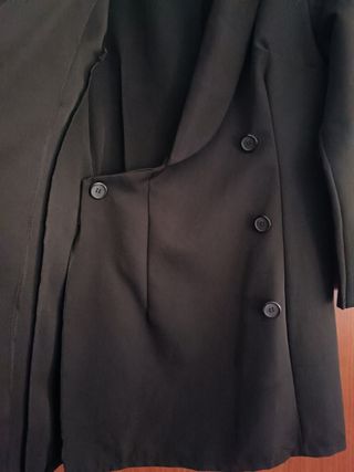 Blazer lungo o mini abito nero Koá tg S