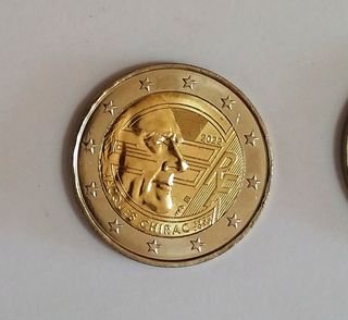 MONEDA CHIRAC. 2 EUROS. SIN CIRCULAR