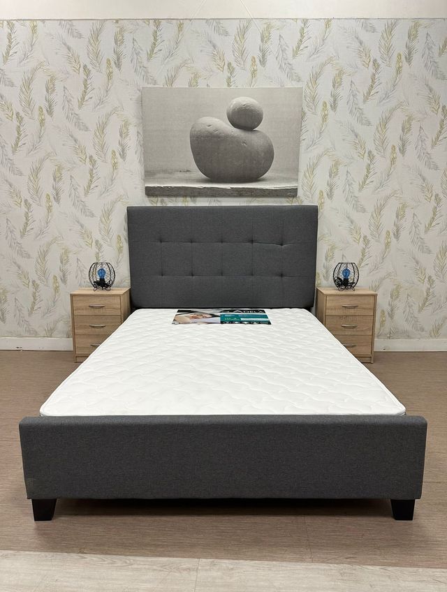 Cama Tapizada en Tela 135 !SUPER OFERTA!