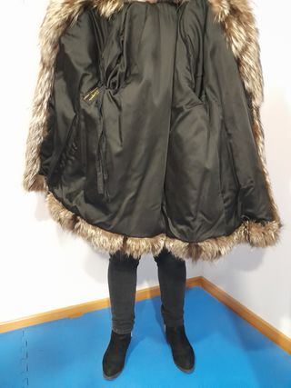 Chaquetón de Piel de Lomos de Zorro 