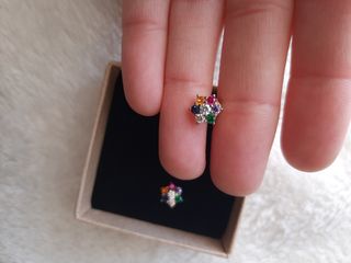 Pendientes plata bañada en oro