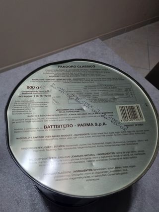 Latta pandoro Juventus 1997-1998