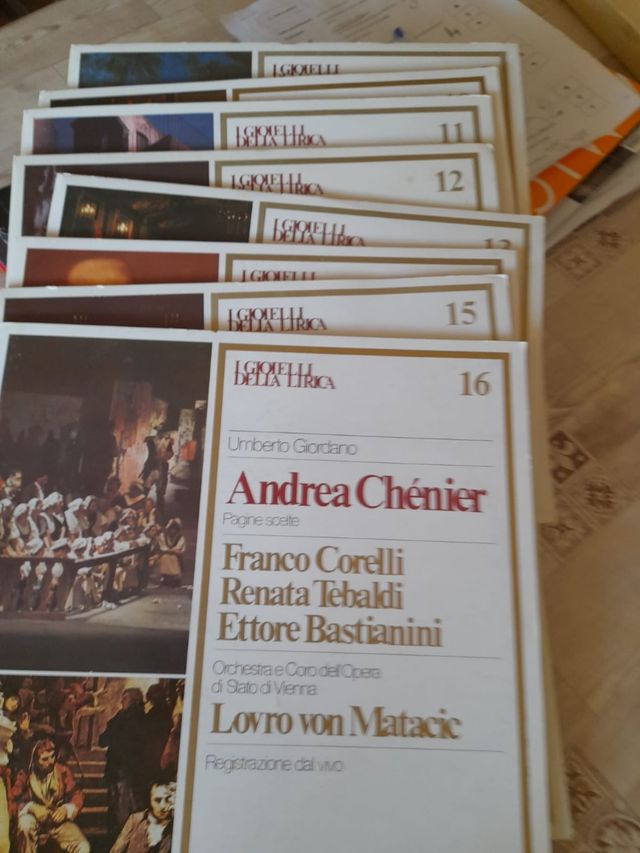 Lotto vinili 78 giri lirica