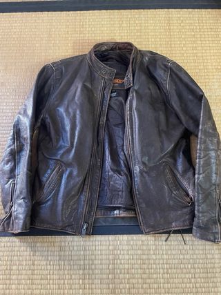Chaqueta de cuero vintage americana