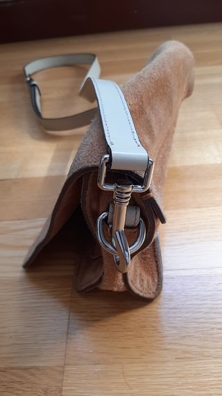 Bolso de ante beige