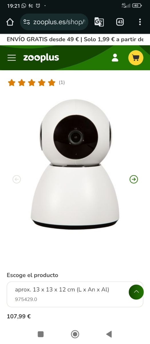 Cámara vigilancia HD nueva